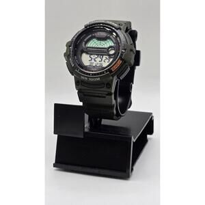 Casio Fishing Gear Men's Quartz Olive Green Band 48mm Watch WS1200H-3AV